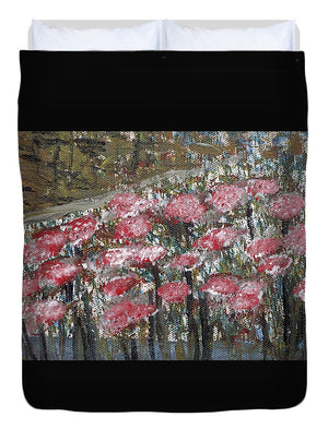 Blossoms in Water - Duvet Cover