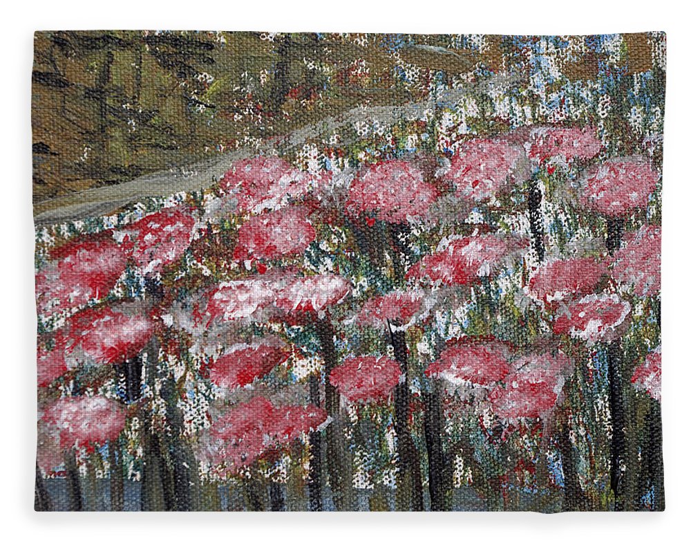 Blossoms in Water - Blanket