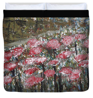Blossoms in Water - Duvet Cover