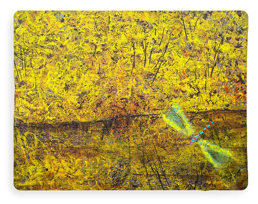 Dragonfly Above Water - Blanket