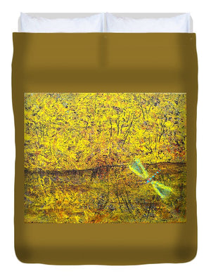 Dragonfly Above Water - Duvet Cover