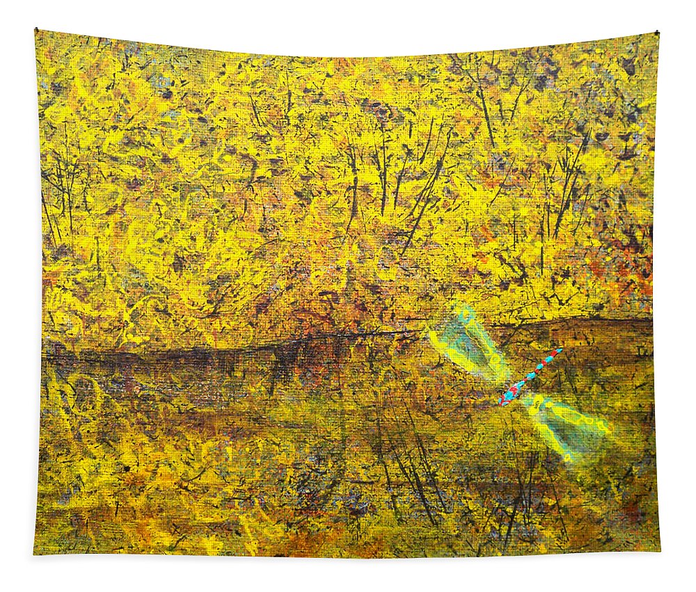 Dragonfly Above Water - Tapestry