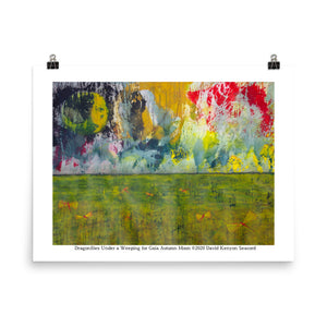 A Weeping for Gaia Autumn Moon 18x24 Poster