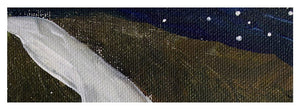 Falling Water at Night - Yoga Mat