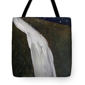 Falling Water at Night - Tote Bag