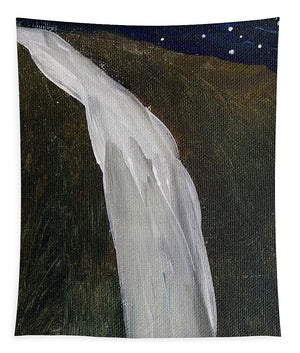 Falling Water at Night - Tapestry