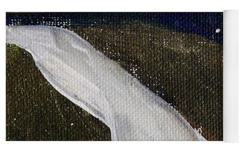 Falling Water at Night - Yoga Mat