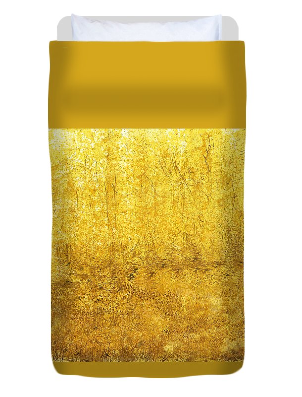 Golden Quiet Presence - Duvet Cover