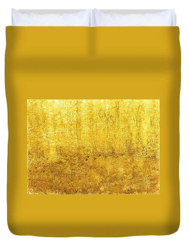 Golden Quiet Presence - Duvet Cover