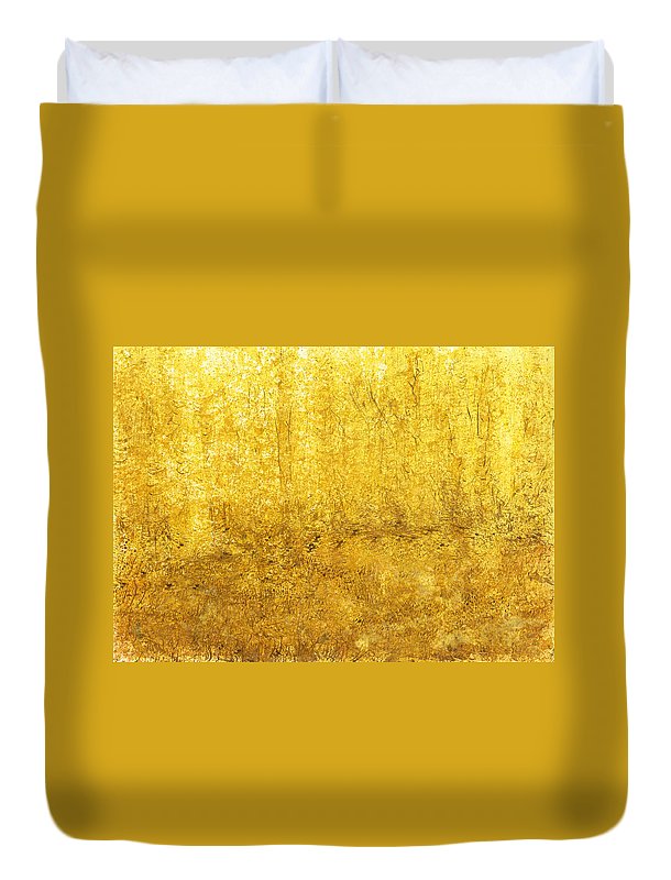 Golden Quiet Presence - Duvet Cover