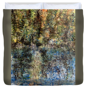 Quiet Sunset Time in the Woods - Duvet Cover