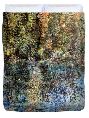 Quiet Sunset Time in the Woods - Duvet Cover