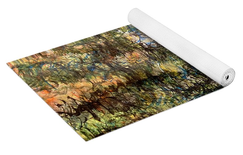 Quiet Sunset Time in the Woods - Yoga Mat
