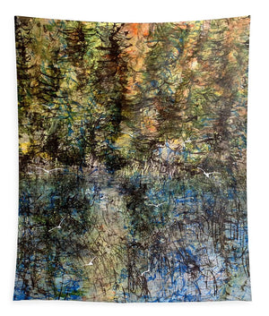 Quiet Sunset Time in the Woods - Tapestry