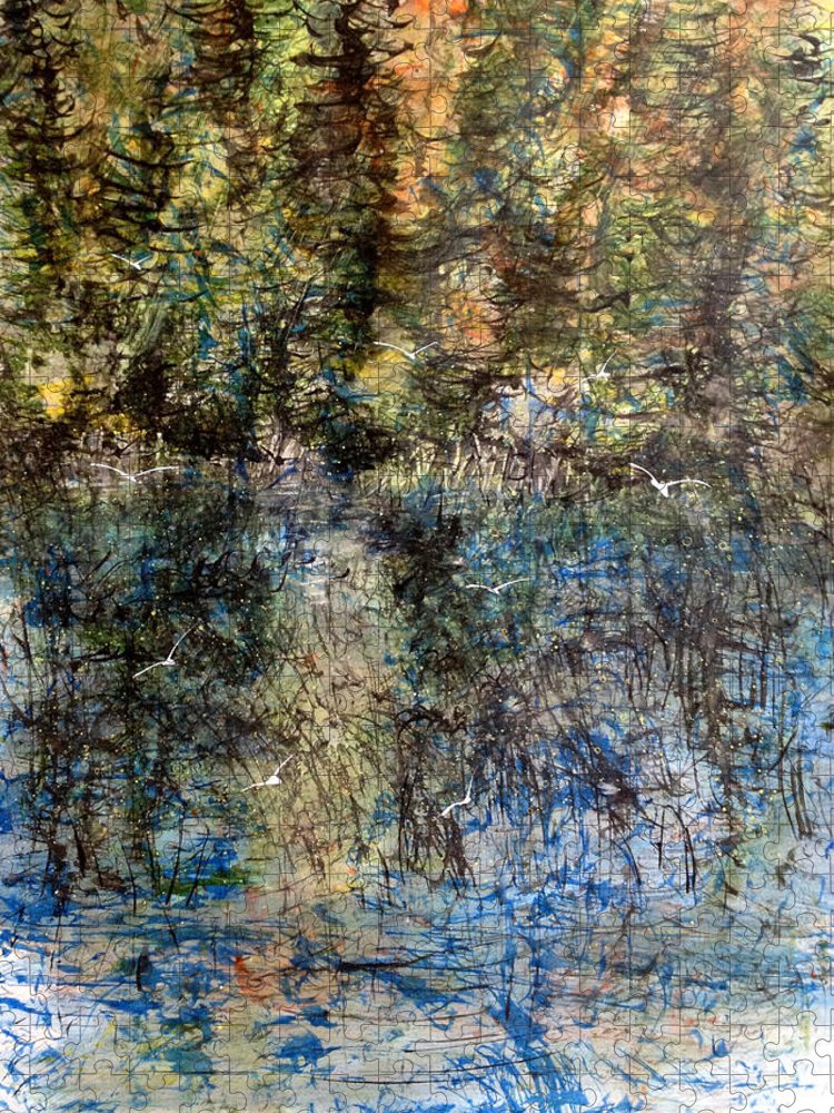 Quiet Sunset Time in the Woods - Puzzle