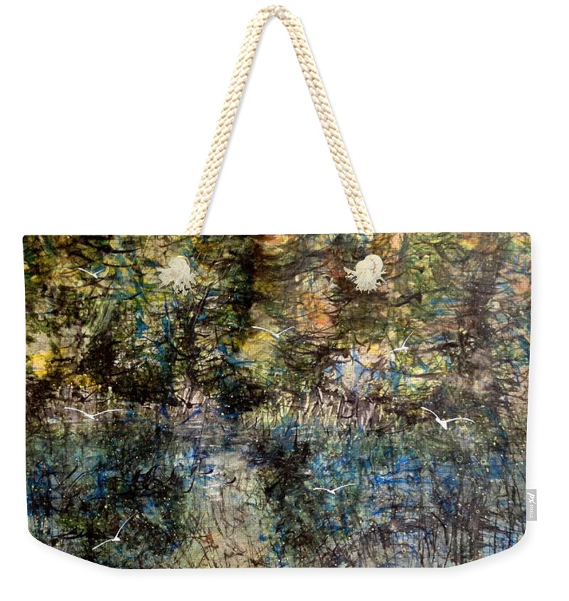 Quiet Sunset Time in the Woods - Weekender Tote Bag