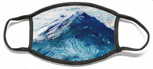 Moon Over a Mountain Glacier - Face Mask