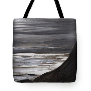 Moon Setting Over Big Sur - Tote Bag