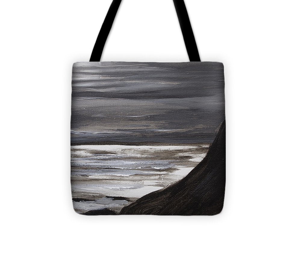 Moon Setting Over Big Sur - Tote Bag