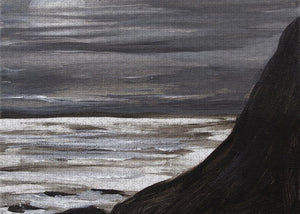 Moon Setting Over Big Sur - Puzzle