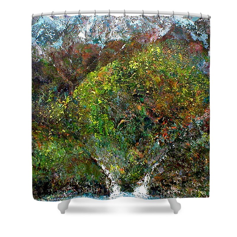 Mother Nature Giving Birth - Shower Curtain