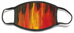 The Flames of Transformation - Face Mask