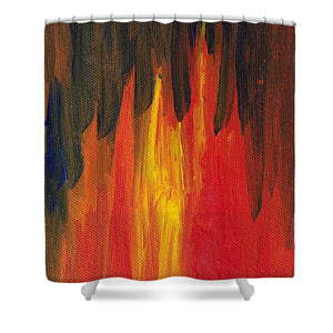 The Flames of Transformation - Shower Curtain