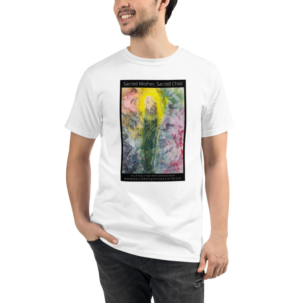 Unisex Organic T-Shirt:  Art Title: "Sacred Mother, Sacred Child"