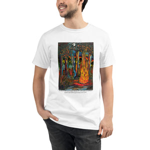 Unisex Organic T-Shirt: Art Title: The Fire