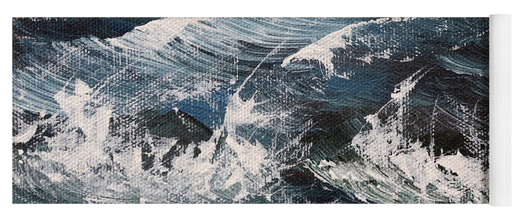 Whitecaps at Sea - Yoga Mat